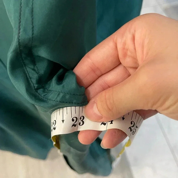 Classic Green Trench Coat - Women's Belted Trench - Picture 6 of 11